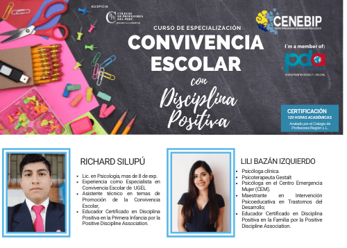 CURSO DE ESPECIALIZACIÓN: CONVIVENCIA ESCOLAR CON DISCIPLINA POSITIVA