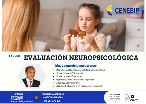 TALLER: «EVALUACIÓN NEUROPSICOLÓGICA»