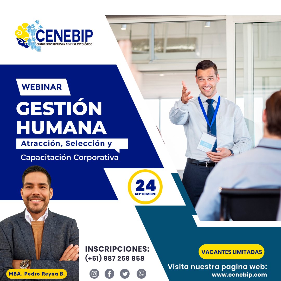 Webinar: «GESTIÓN HUMANA: ATRACCIÓN, SELECCIÓN Y CAPACITACIÓN CORPORATIVA»