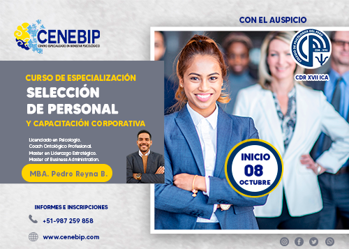 CURSO DE ESPECIALIZACIÓN: «SELECCIÓN DE PERSONAL Y CAPACITACIÓN CORPORATIVA»