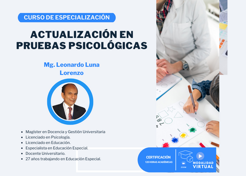 CURSO DE ESPECIALIZACIÓN: PSICOLOGÍA FORENSE «EVALUACIÓN PSICOLÓGICA A MENORES DE EDAD VÍCTIMAS DE VIOLENCIA SEXUAL»