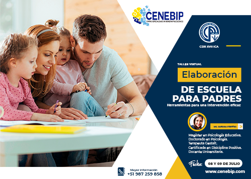 TALLER: «ELABORACIÓN DE ESCUELA PARA PADRES; HERRAMIENTAS PARA UNA INTERVENCIÓN EFICAZ»
